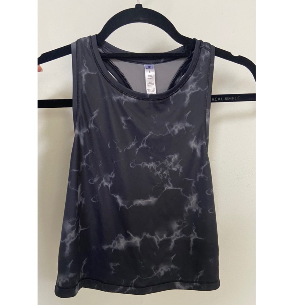 90 Degree Cropped High Neck Workout Tank